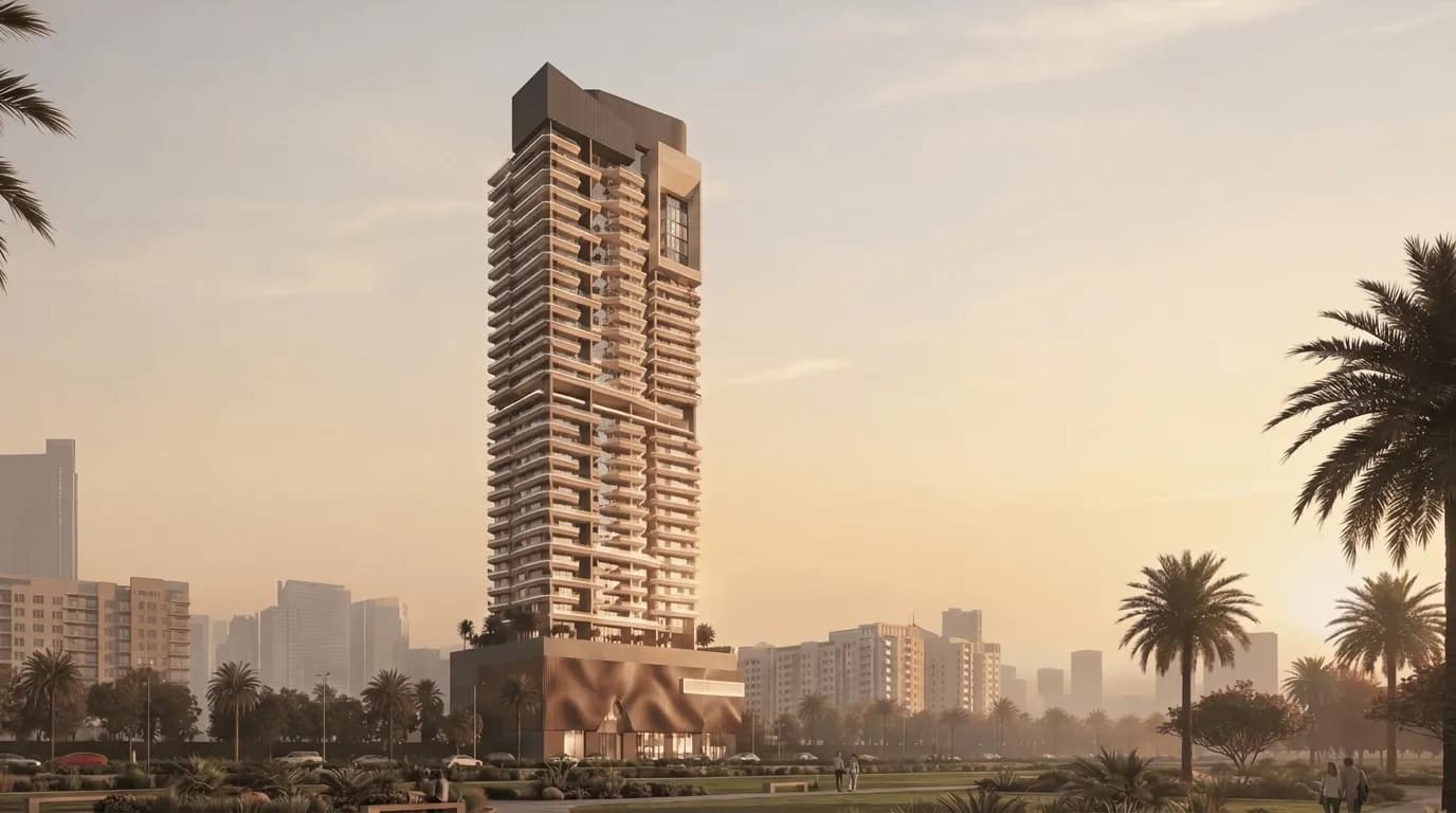 Arthousе Park Heights exterior view - JVC (Jumeirah Village Circle), Dubai - by Veha Developments