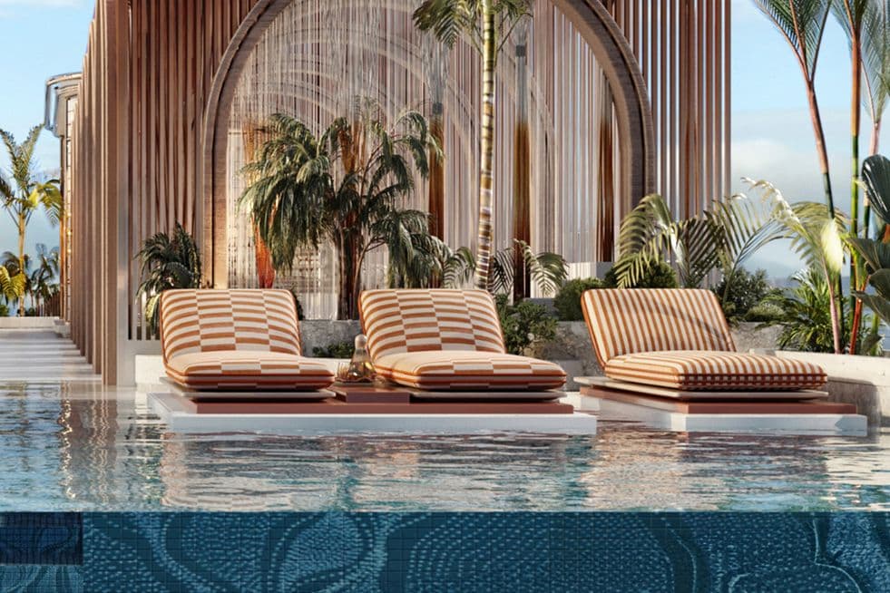Arya Residences amenity Infinity Pool With Private Cabanas - Dubai Islands, Dubai - by Citi Developers
