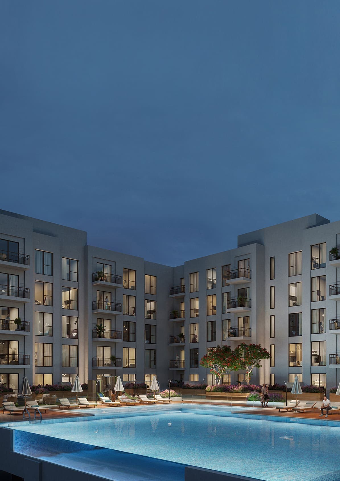 Ascot Residences amenity Swimming Pool - Town Square, Dubai - by Nshama Group