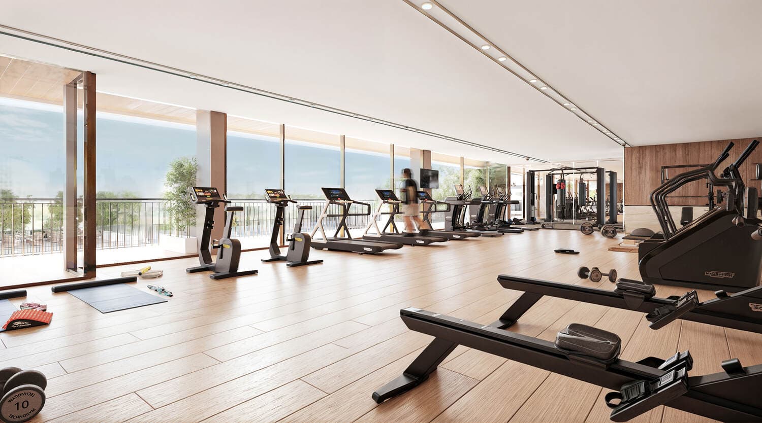 Ashley Hills amenity Fitness Centers - Arjan, Dubai - by TownX
