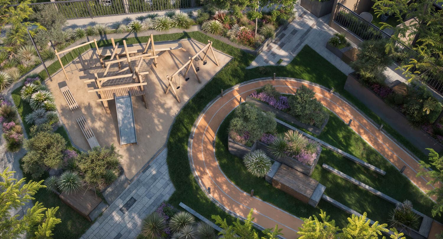 Ashley Hills amenity Kids Play Area - Arjan, Dubai - by TownX