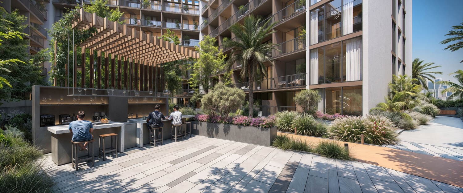Ashley Hills amenity Rest Areas - Arjan, Dubai - by TownX