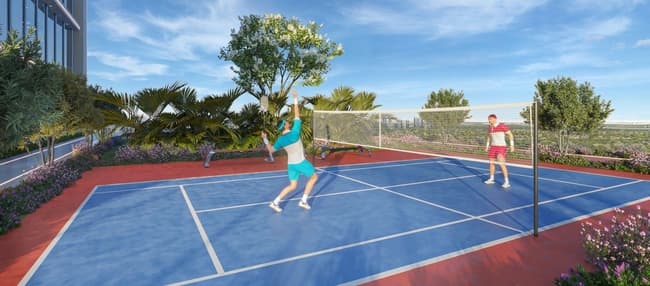 Aspirz amenity Badminton Court - Dubai Sports City, Dubai - by Danube