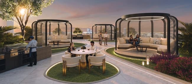 Aspirz amenity Bbq Area in Dubai Sports City, Dubai, by Danube