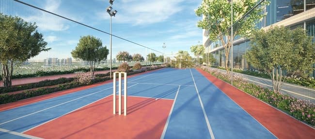 Aspirz amenity Cricket Pitch - Dubai Sports City, Dubai - by Danube