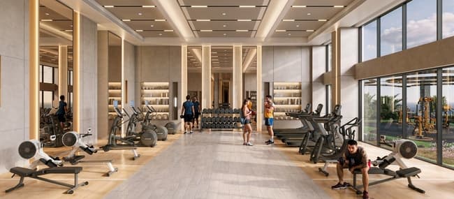 Aspirz amenity Indoor Gym With Shower - Dubai Sports City, Dubai - by Danube