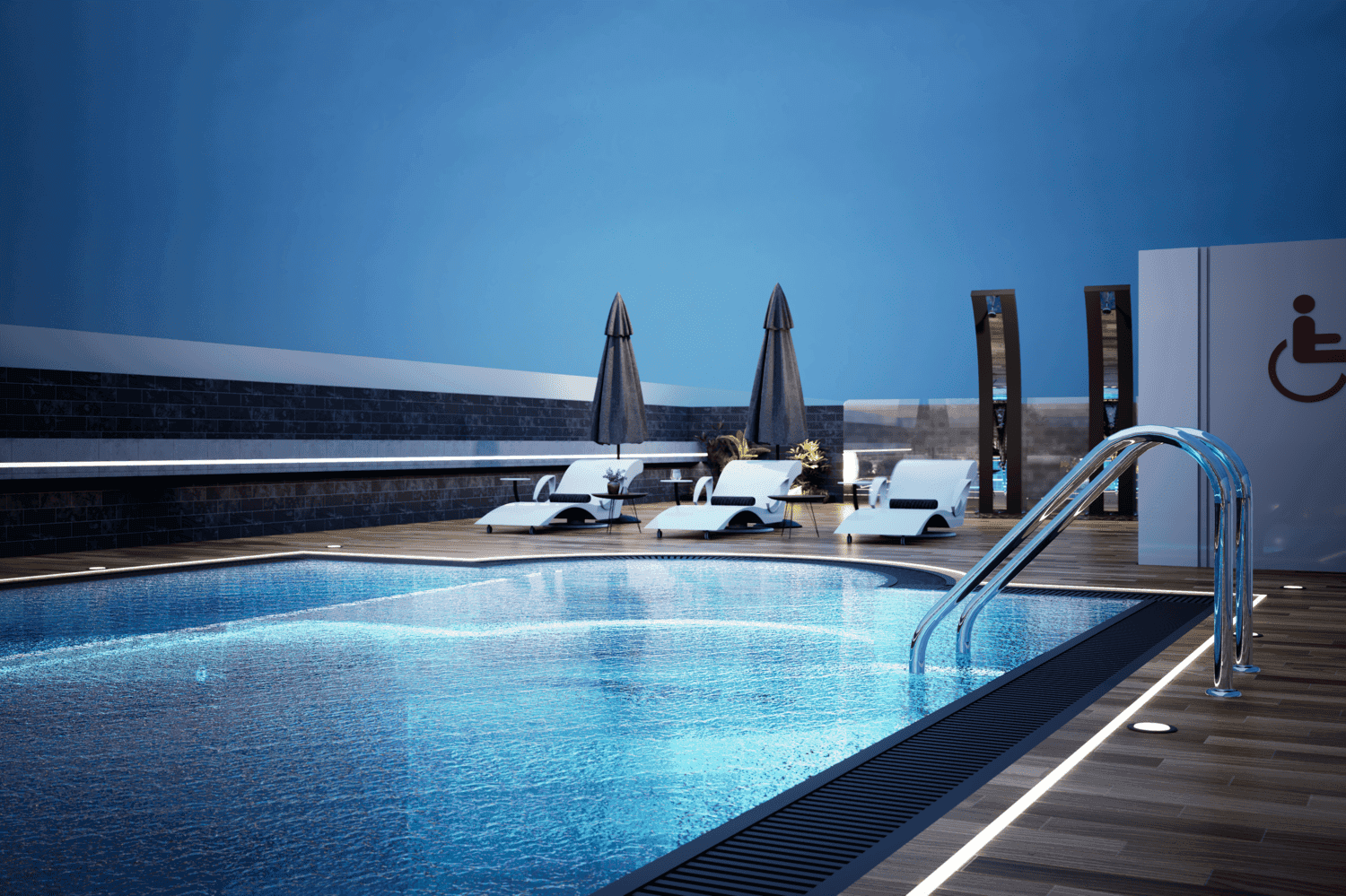 Astra South amenity Rooftop Swimming Pool in Dubai South, Dubai, by Dugasta
