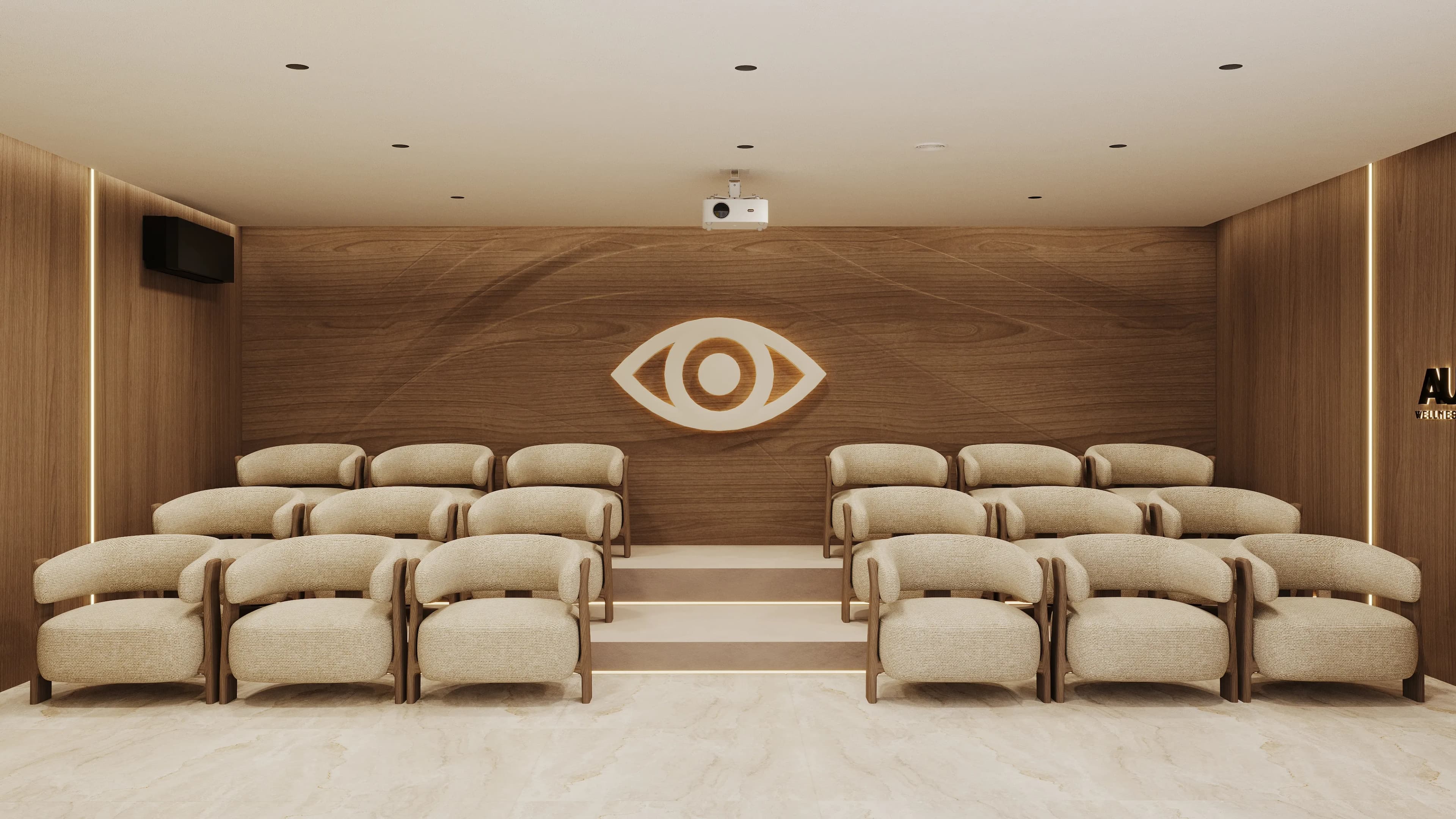 AURA Wellness Resort amenity Cinema Room - Bali, Dubai - by Samolet Property Group