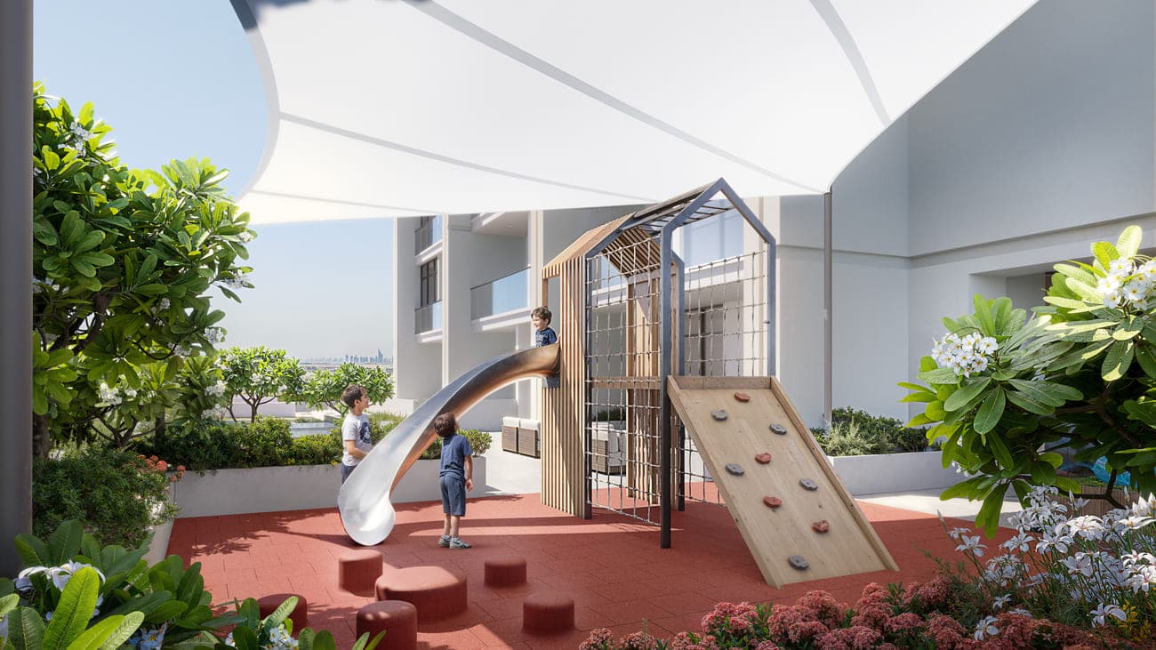 AUREL1A Residence amenity Outdoor Kids Play Area - Dubai Sports City, Dubai - by Object 1