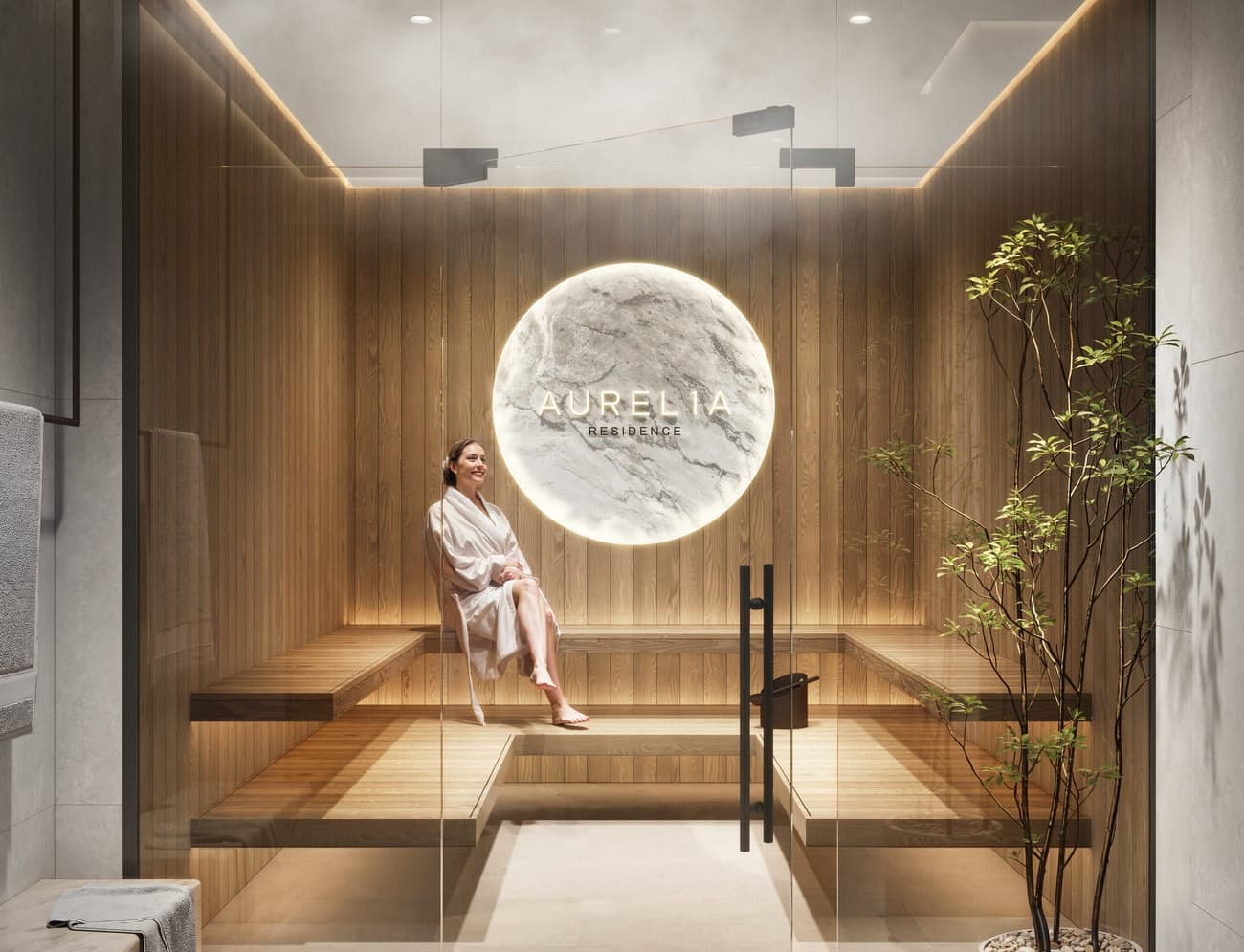 AUREL1A Residence amenity Sauna - Dubai Sports City, Dubai - by Object 1