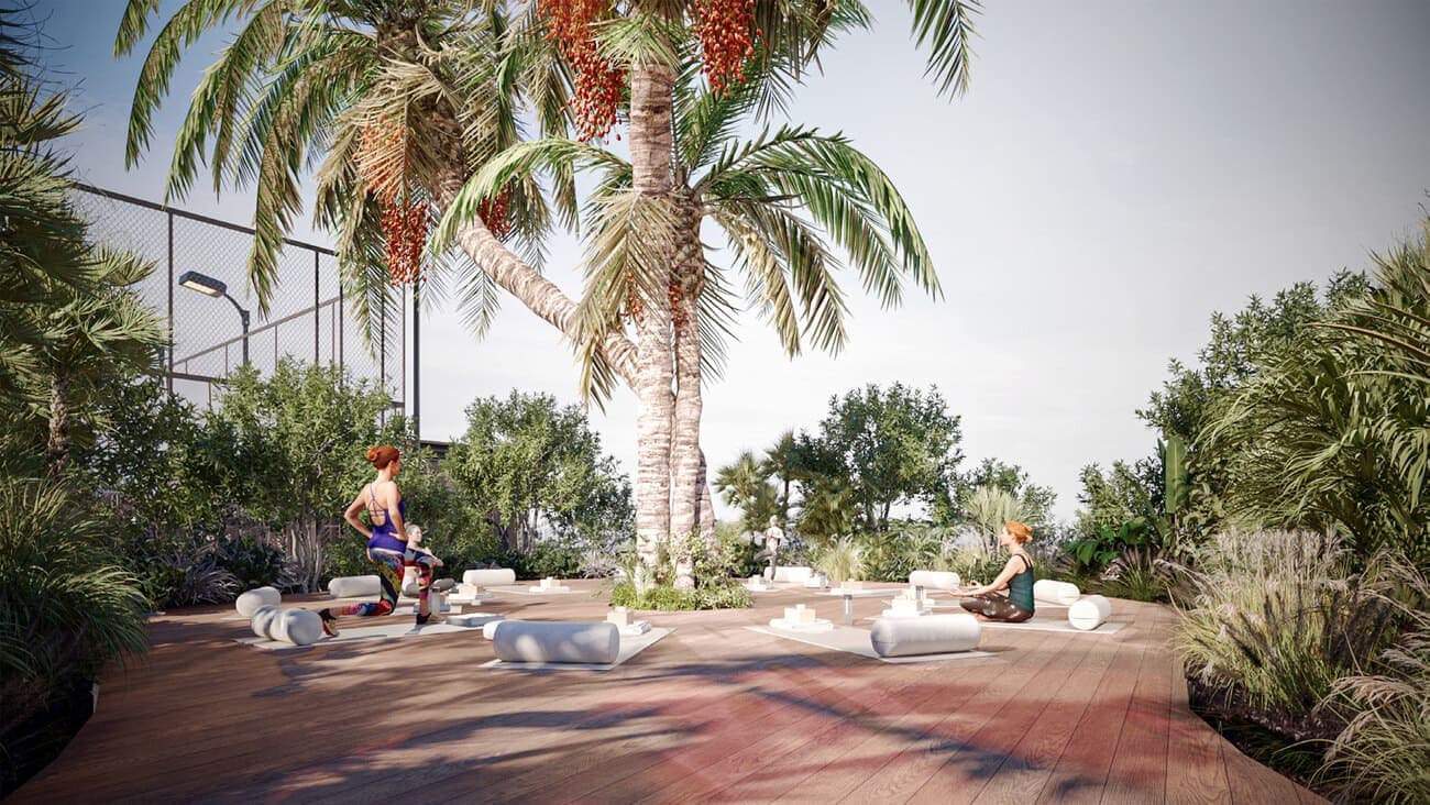 Avana Residences amenity Outdoor Yoga & Meditation Deck - JVC (Jumeirah Village Circle), Dubai - by Deca