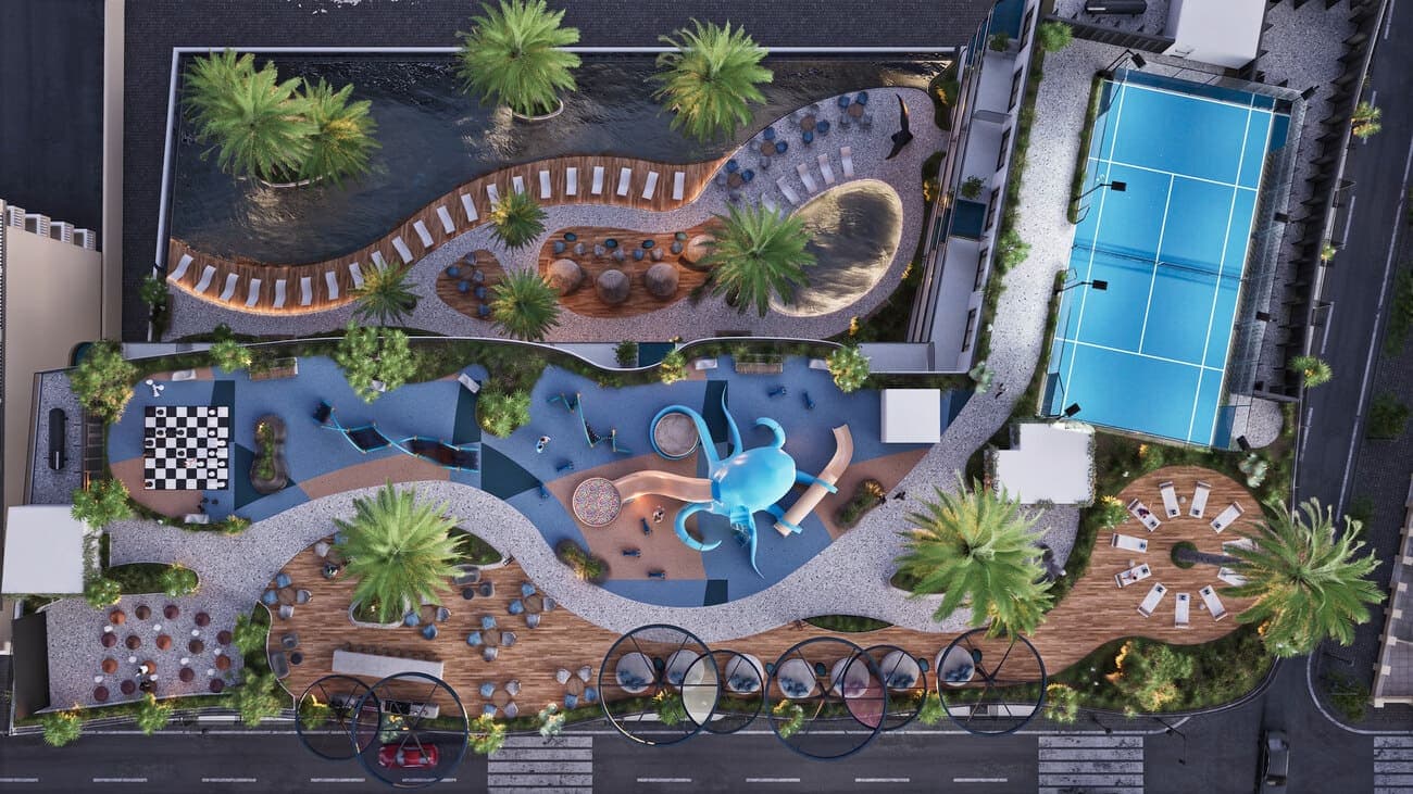 Avana Residences amenity Roof Terrace For Social Activities - JVC (Jumeirah Village Circle), Dubai - by Deca