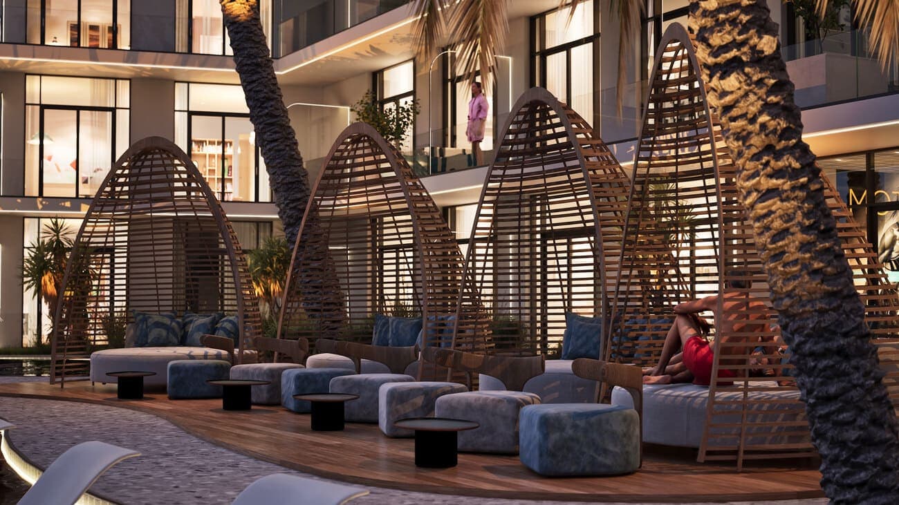 Avana Residences amenity Shaded Lounging Areas & Cabanas - JVC (Jumeirah Village Circle), Dubai - by Deca