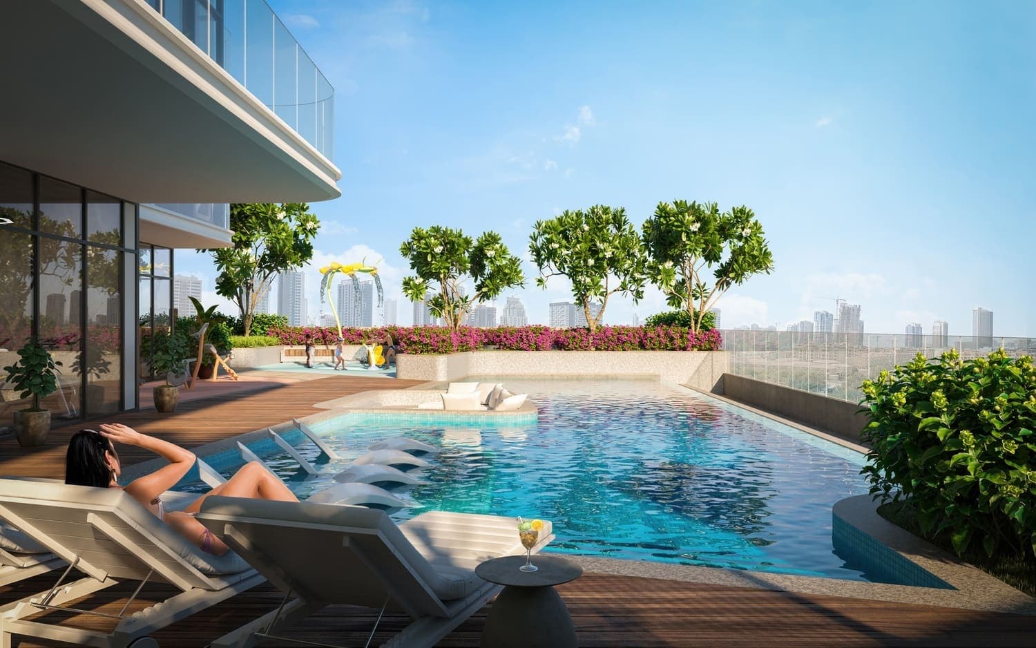 Avant Garde Residences by Skyline amenity Infinity Swimming Pool - JVC (Jumeirah Village Circle), Dubai - by Skyline Builders
