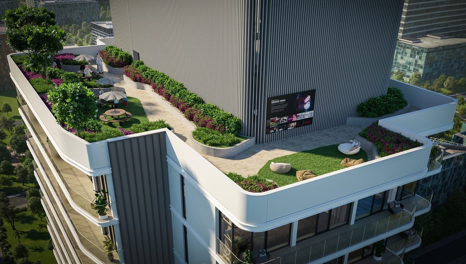 Avant Garde Residences by Skyline amenity Rooftop Garden - JVC (Jumeirah Village Circle), Dubai - by Skyline Builders