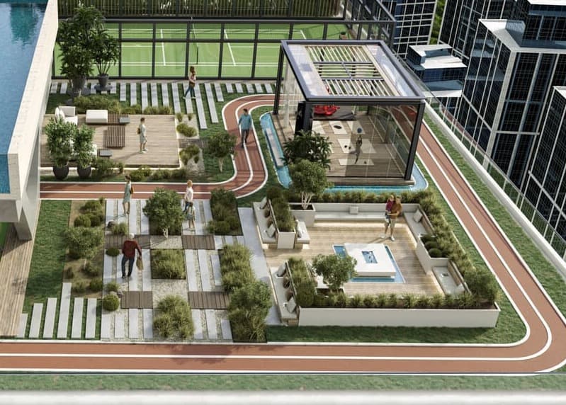 Aveline Residences amenity Running Track - JVC (Jumeirah Village Circle), Dubai - by Citi Developers