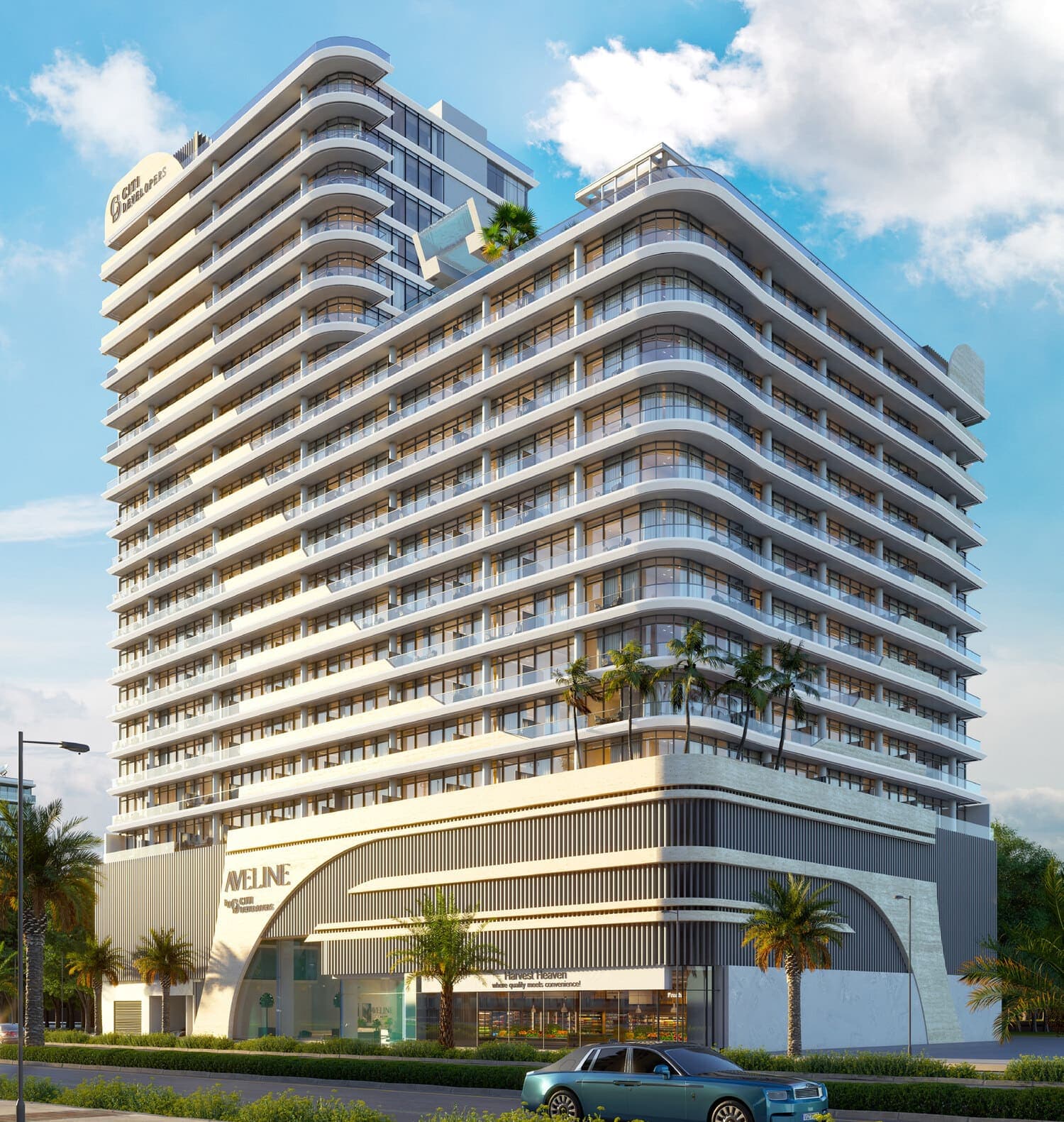 Aveline Residences exterior view - JVC (Jumeirah Village Circle), Dubai - by Citi Developers