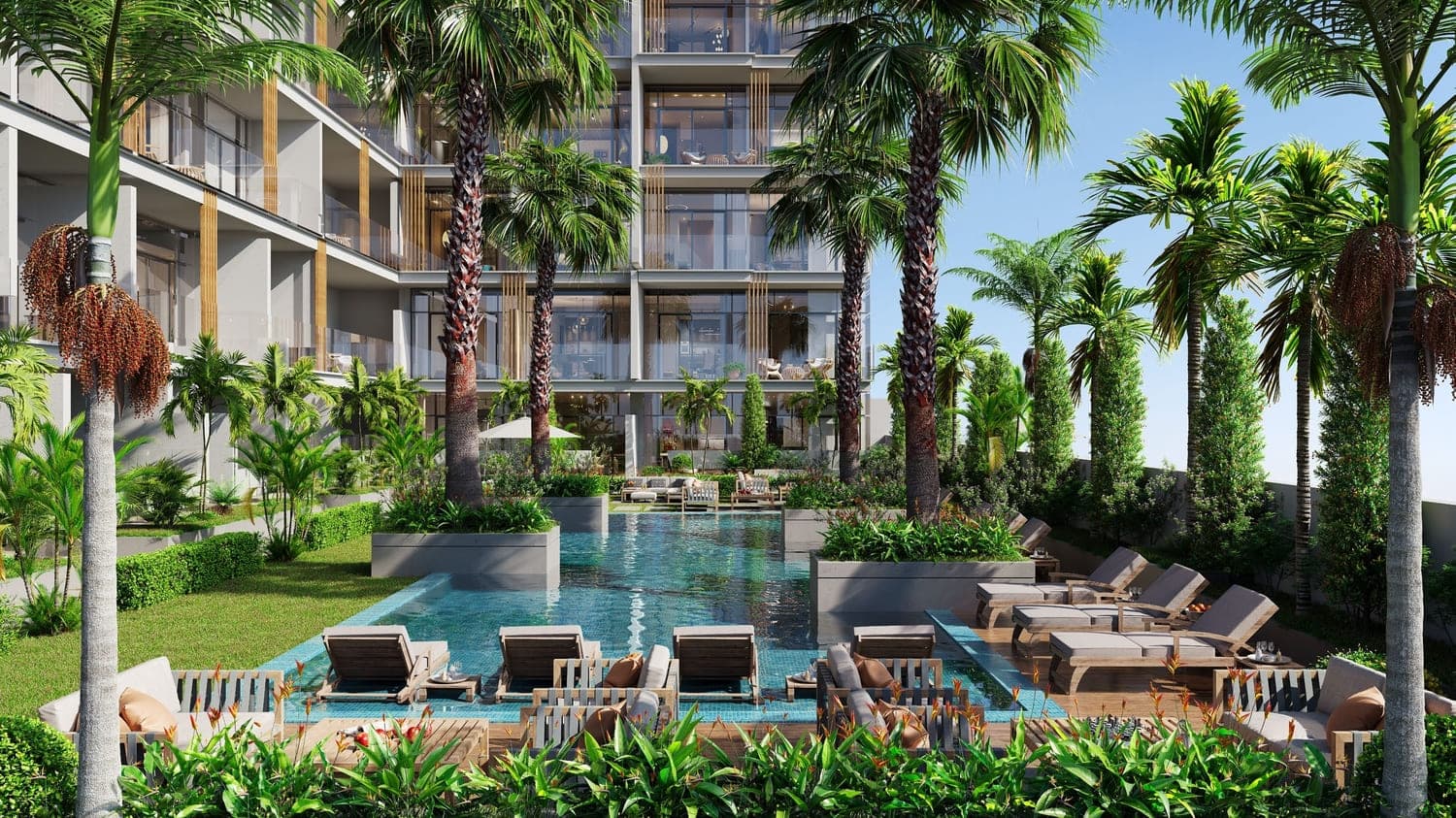 Avelon Boulevard amenity Swimming Pool - Arjan, Dubai - by Avelon Developments