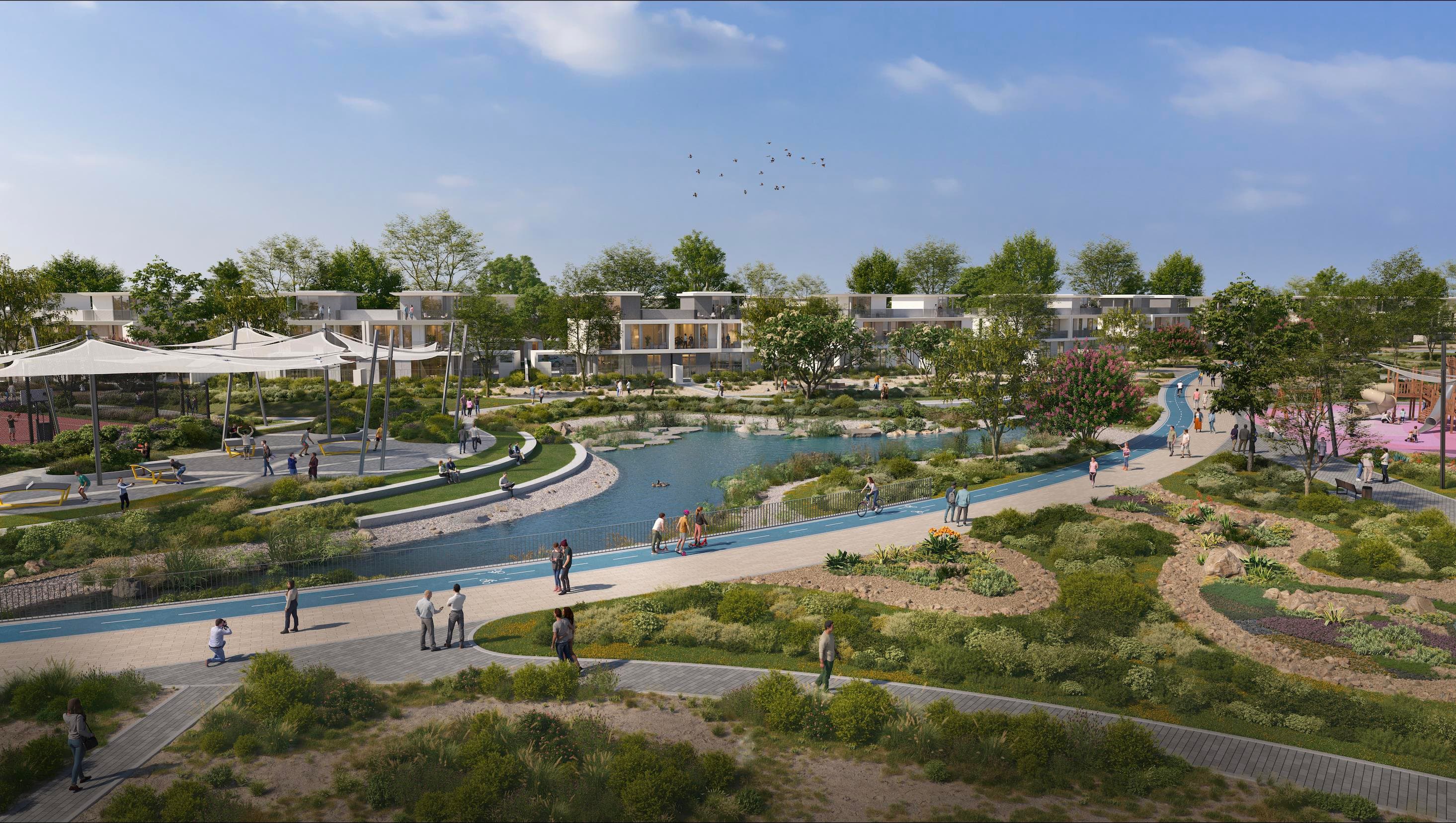 Avena at The Valley amenity Forest & Meadow Walk - The Valley, Dubai - by Emaar