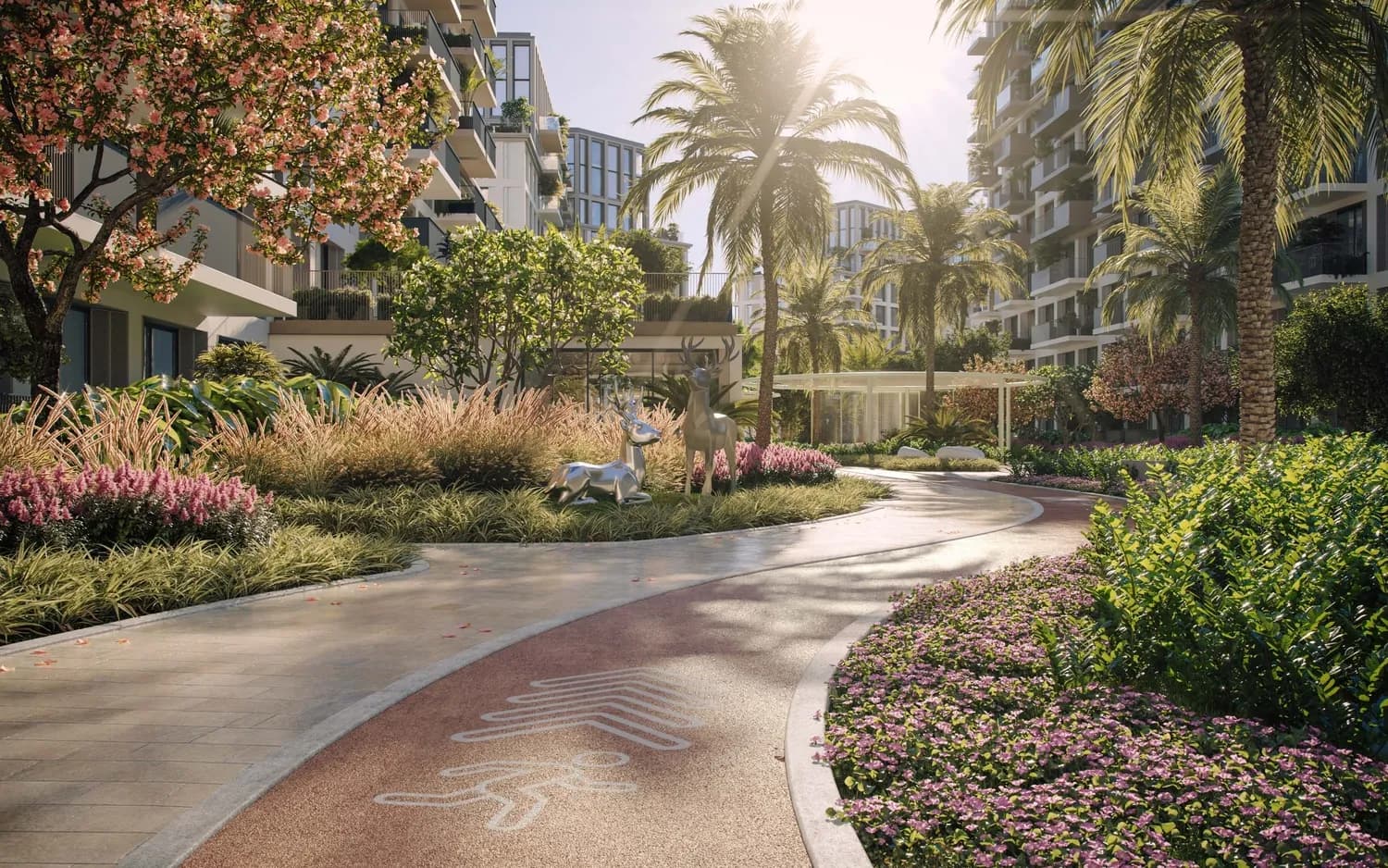 Avenew 888 - Loom amenity Jogging Track & Walkway Lawn - Dubai South, Dubai - by Avenew Development