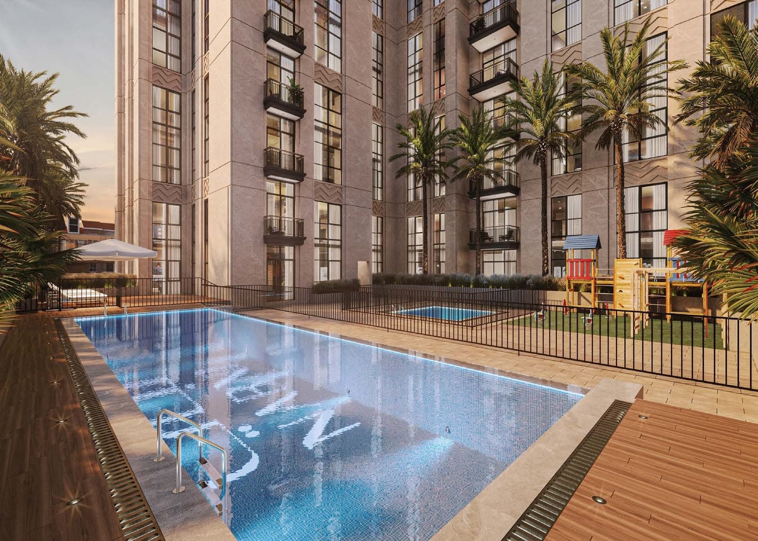 Avenue Residence 5 amenity Kids & Adult Pool in Al Furjan, Dubai, by NABNI