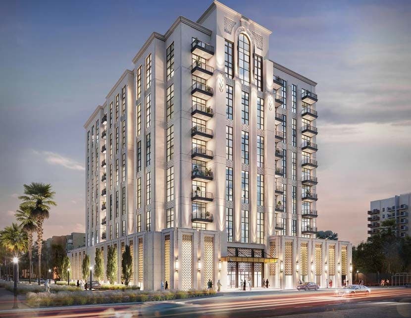 Avenue Residence 5 exterior view - Al Furjan, Dubai - by NABNI