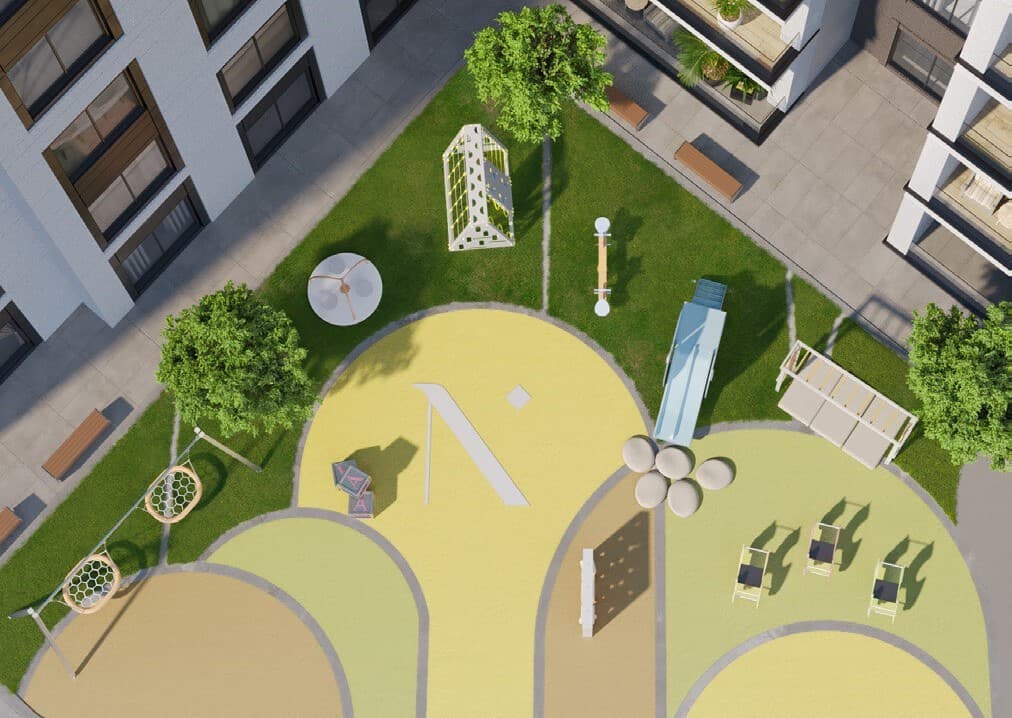 Avenue Residence 7 amenity Outdoor Play Ground - Jebel Ali Village, Dubai - by NABNI