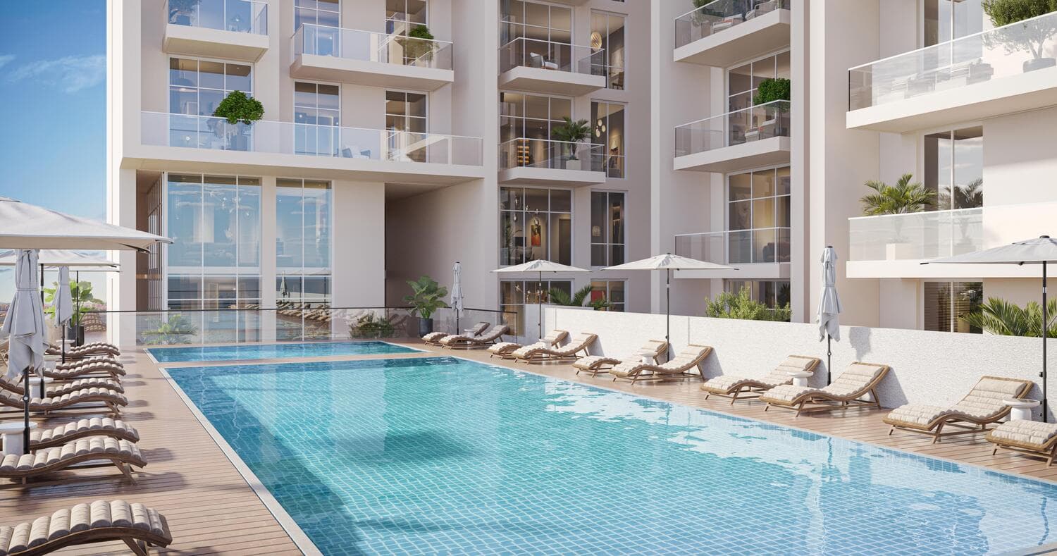 Avenue Residence 8 amenity Swimming Pool in Al Furjan, Dubai, by NABNI