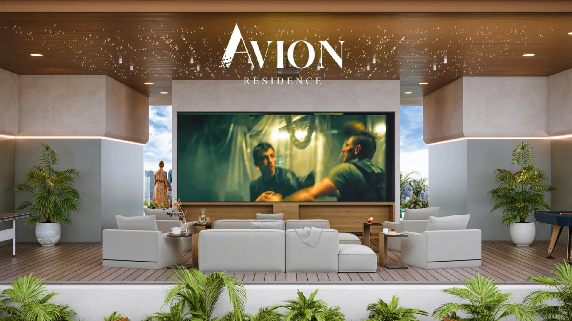 Avion Residence amenity Cinema in Madinat Al Mataar, Dubai, by Sky View Development L.L.C