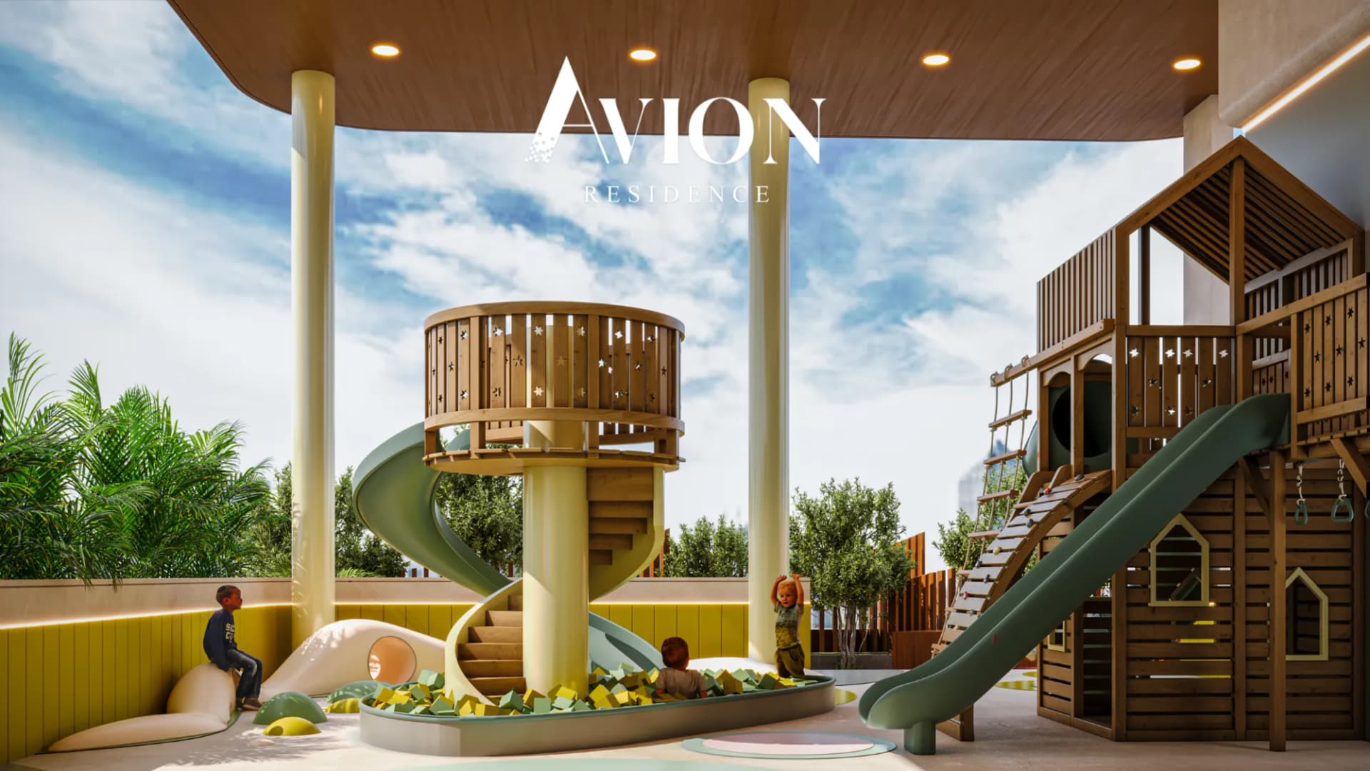 Avion Residence amenity Kids' Play Area in Madinat Al Mataar, Dubai, by Sky View Development L.L.C