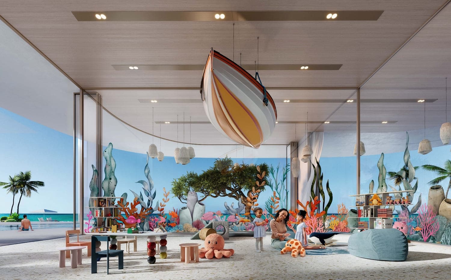 AYA Beachfront Residences amenity Indoor Children Play Area - Al Rawdah, Dubai - by Deyaar