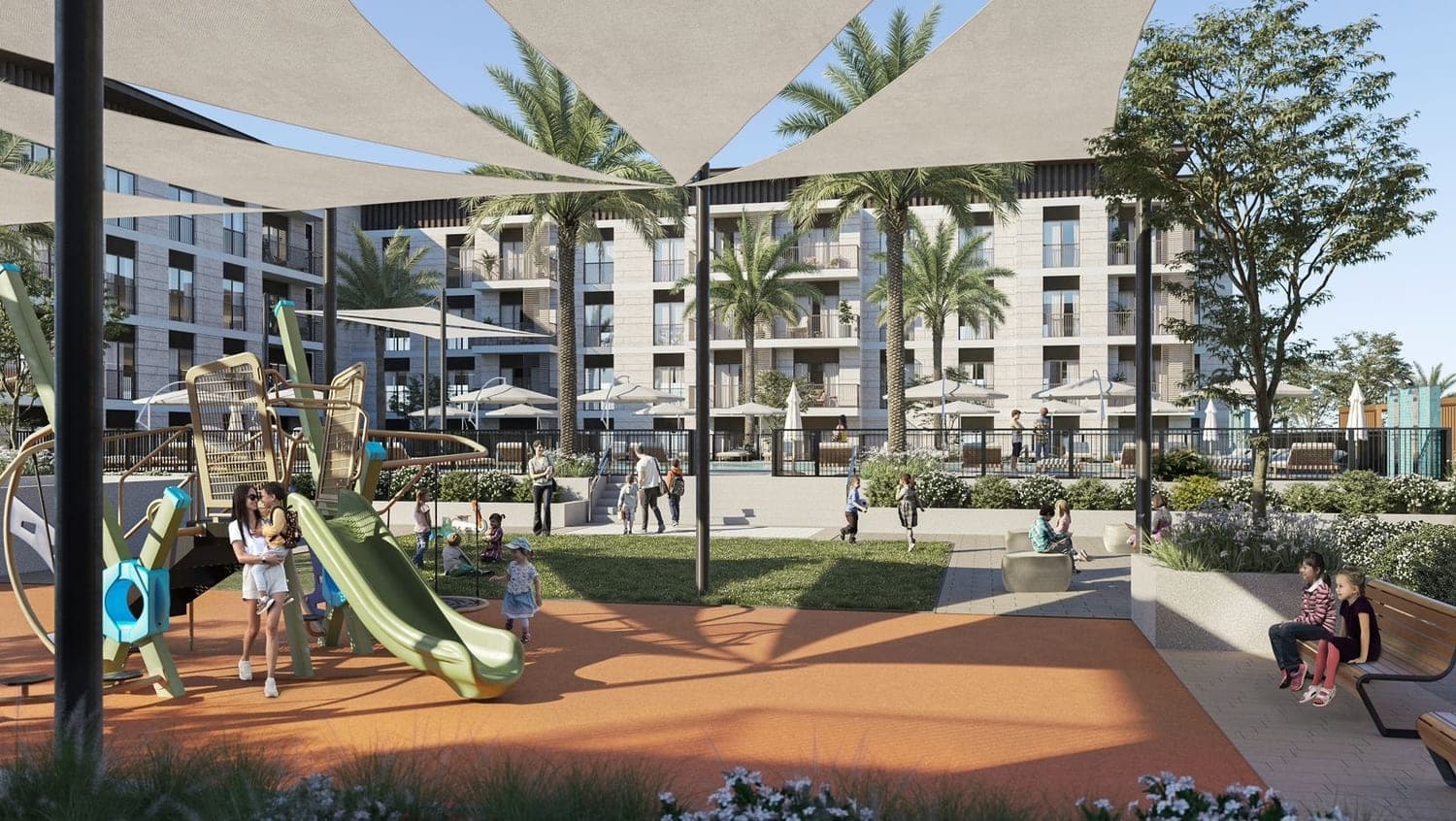 Aysha Residences 1 and 2 amenity Kids Playground - Maryam Island, Dubai - by Eagle Hills