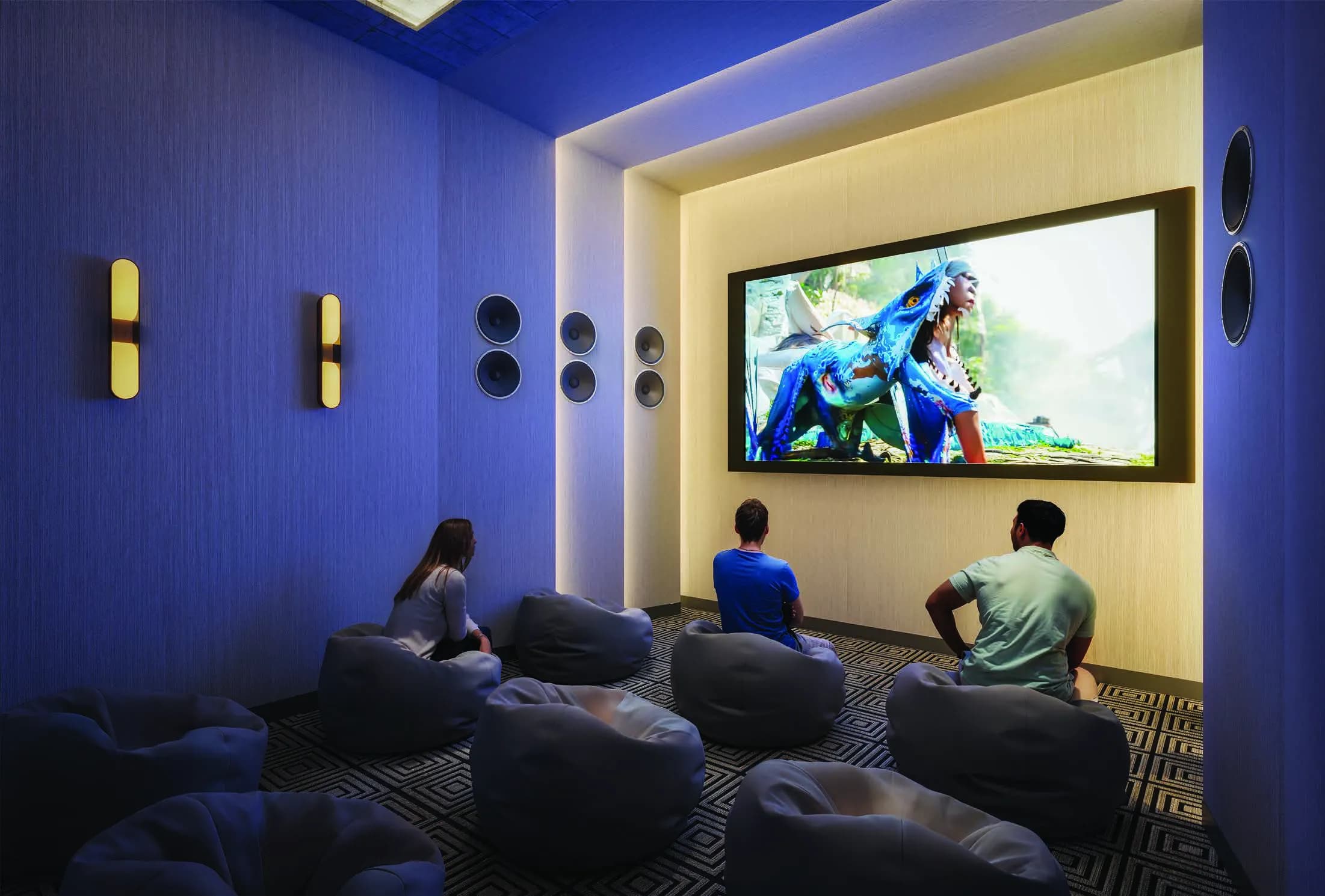 Azha Millennium Residences amenity Cinema - Al Barsha South 5, Dubai - by Azha Development