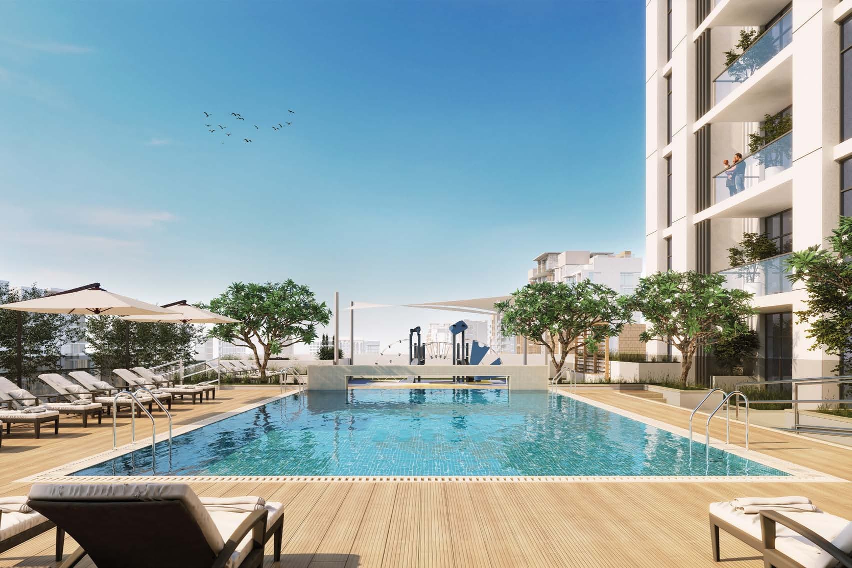 Azizi Central amenity 2 Swimming Pools - Al Furjan, Dubai - by Azizi