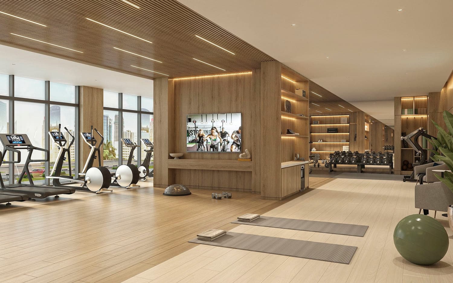 Azizi David amenity Fully-Equipped Gym in Al Jaddaf, Dubai
