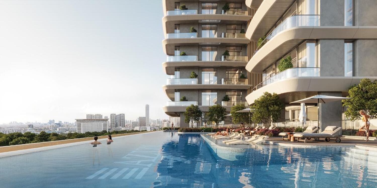 Azizi David amenity Swimming Pools - Al Jaddaf, Dubai - by Azizi