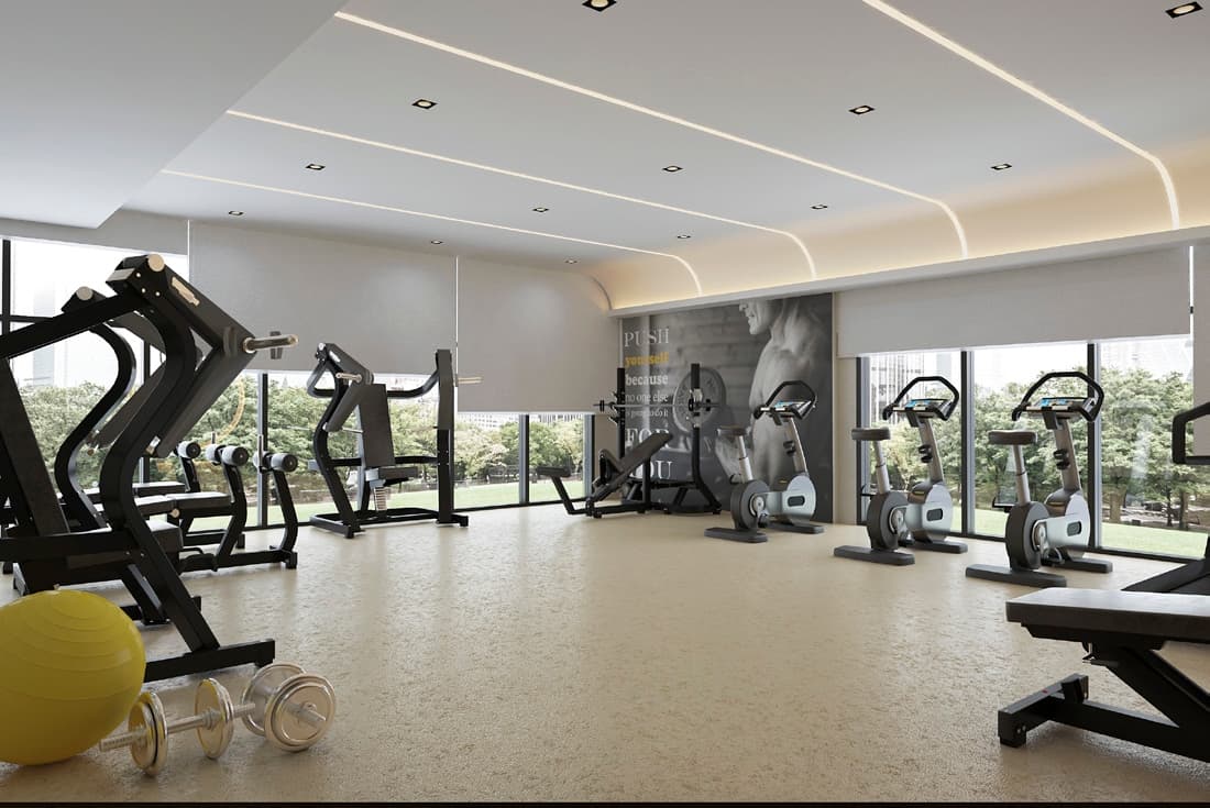 Azizi Jewel amenity Gym - Jebel Ali Village, Dubai - by Azizi
