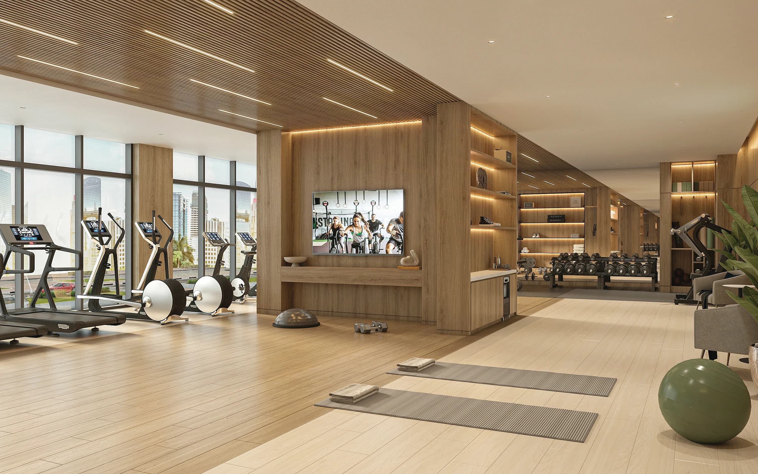 Azizi Leily amenity Fully Equipped Gym - Al Jaddaf, Dubai - by Azizi