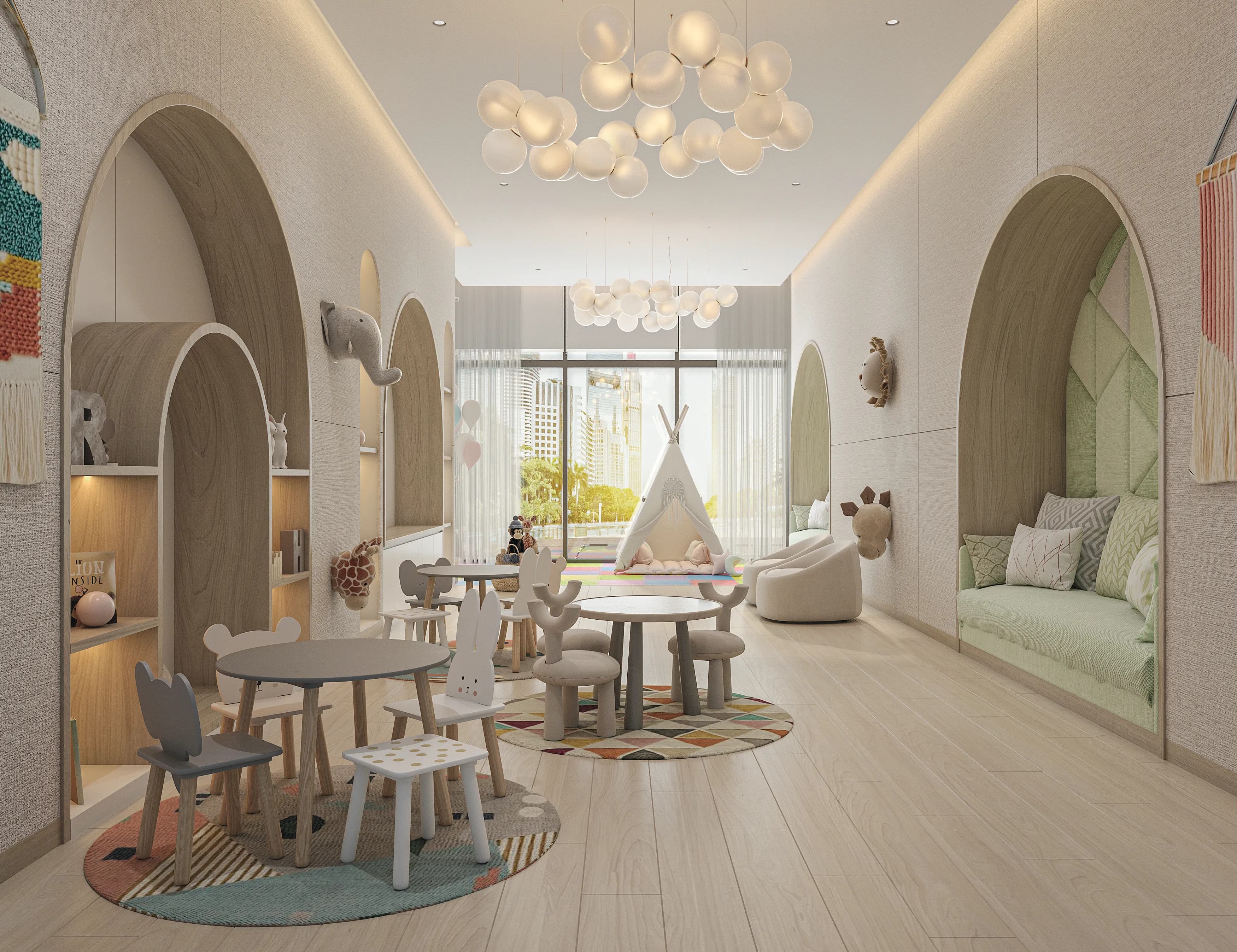 Azizi Leily amenity Indoor & Outdoor Kids’ Play Area - Al Jaddaf, Dubai - by Azizi