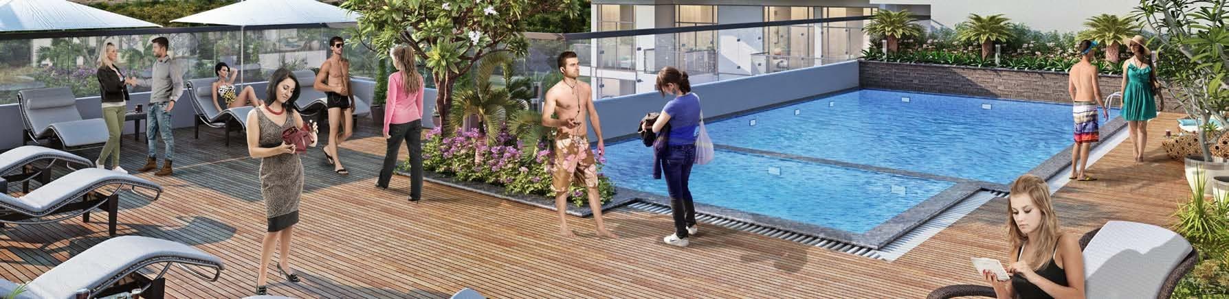 Azizi Pearl amenity Infinity Pool - Jebel Ali Village, Dubai - by Azizi