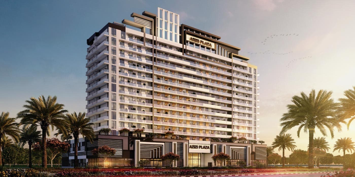 Azizi Plaza exterior view - Jebel Ali Village, Dubai - by Azizi