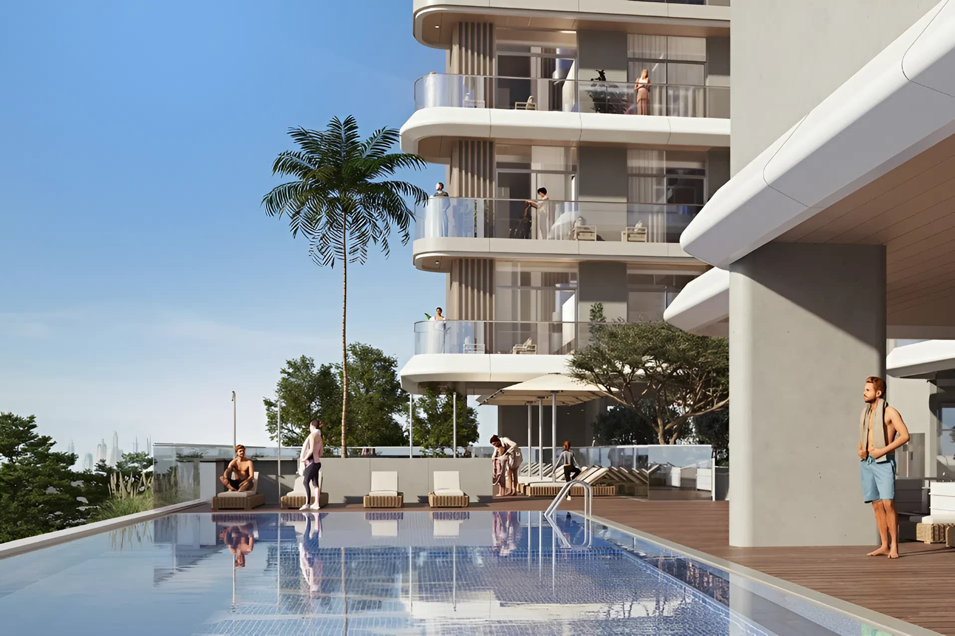 Azizi Sakandar amenity Swimming Pool - Jebel Ali Village, Dubai - by Azizi