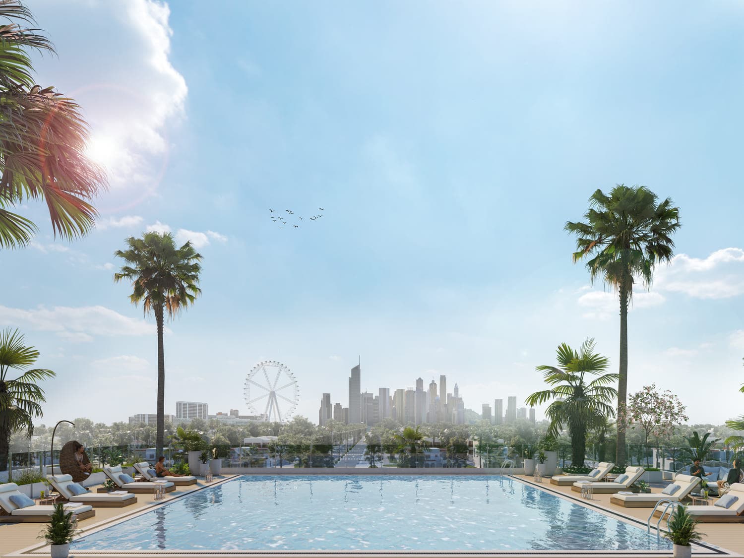 Azizi Vista amenity Swimming Pool - Dubai Studio City, Dubai - by Azizi