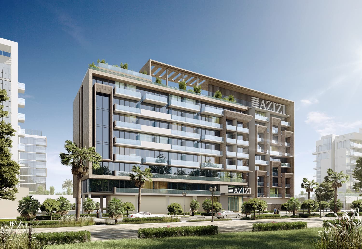 Azizi Vista exterior view in Dubai Studio City, Dubai