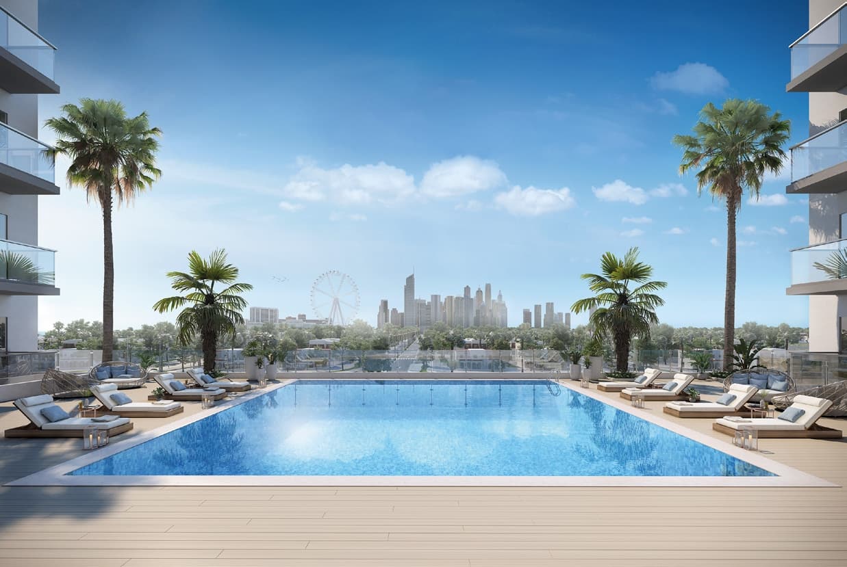 Azizi Zain amenity Swimming Pools - Jebel Ali Village, Dubai - by Azizi