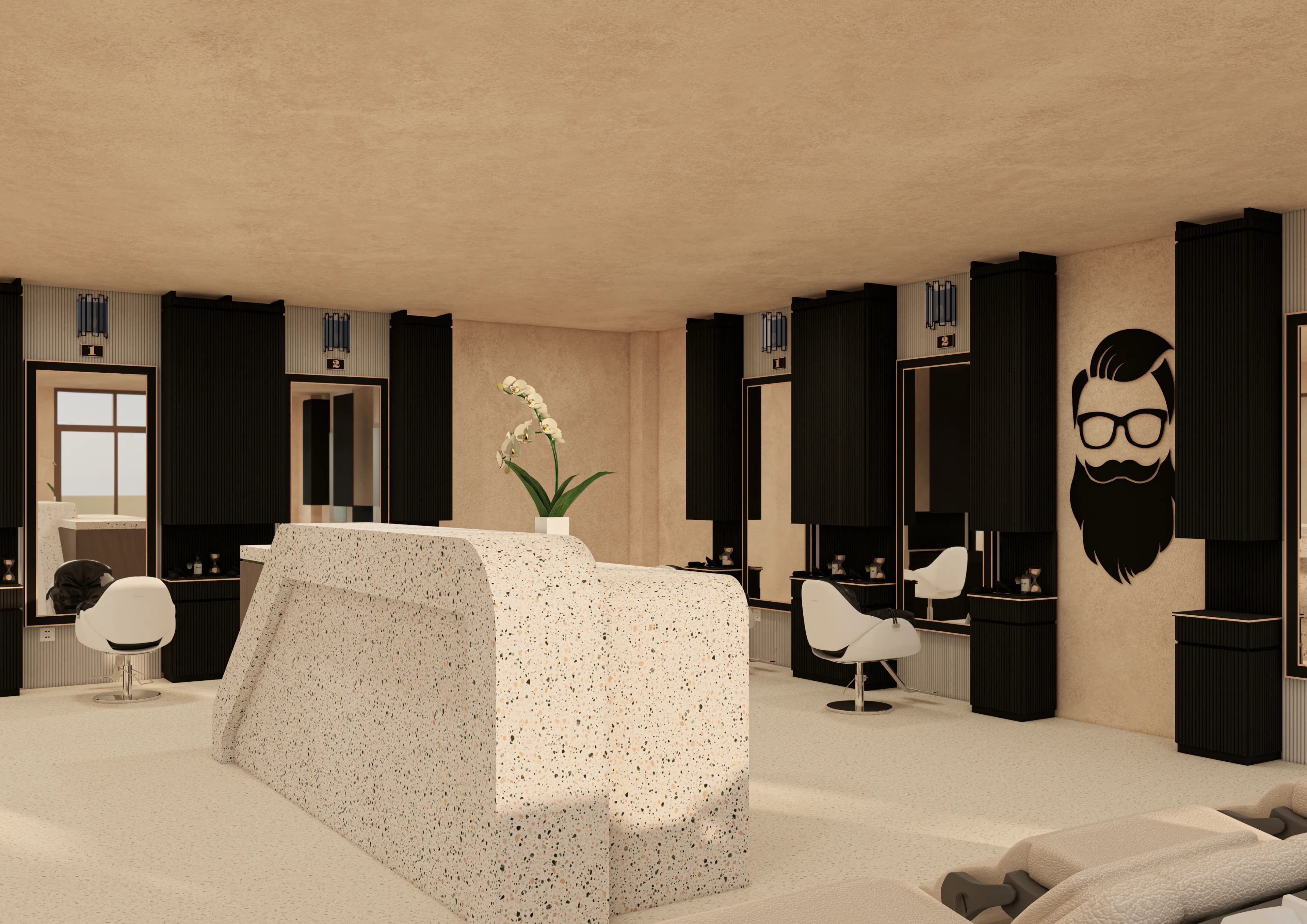 Azoria Living Uluwatu amenity Barbershop - Badung, Dubai - by Coco Development Group