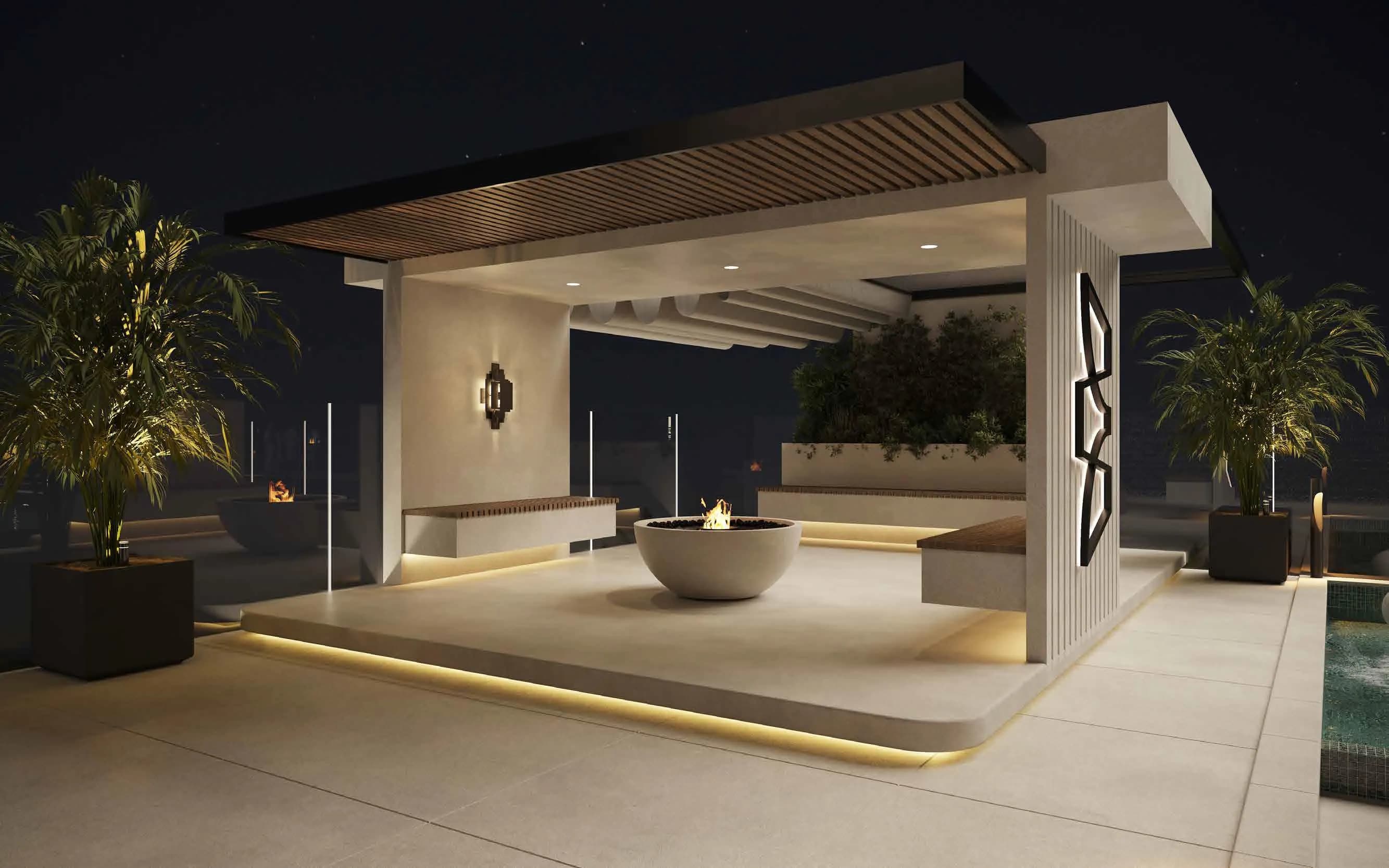 Azra Residence amenity The Cabana Lounge - Dubai Land Residence Complex, Dubai - by Enaam Properties Development