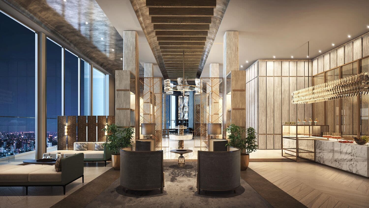 Azura Residences by IGO amenity Residence Lounge - Dubai Islands, Dubai - by Invest Group Overseas (IGO)