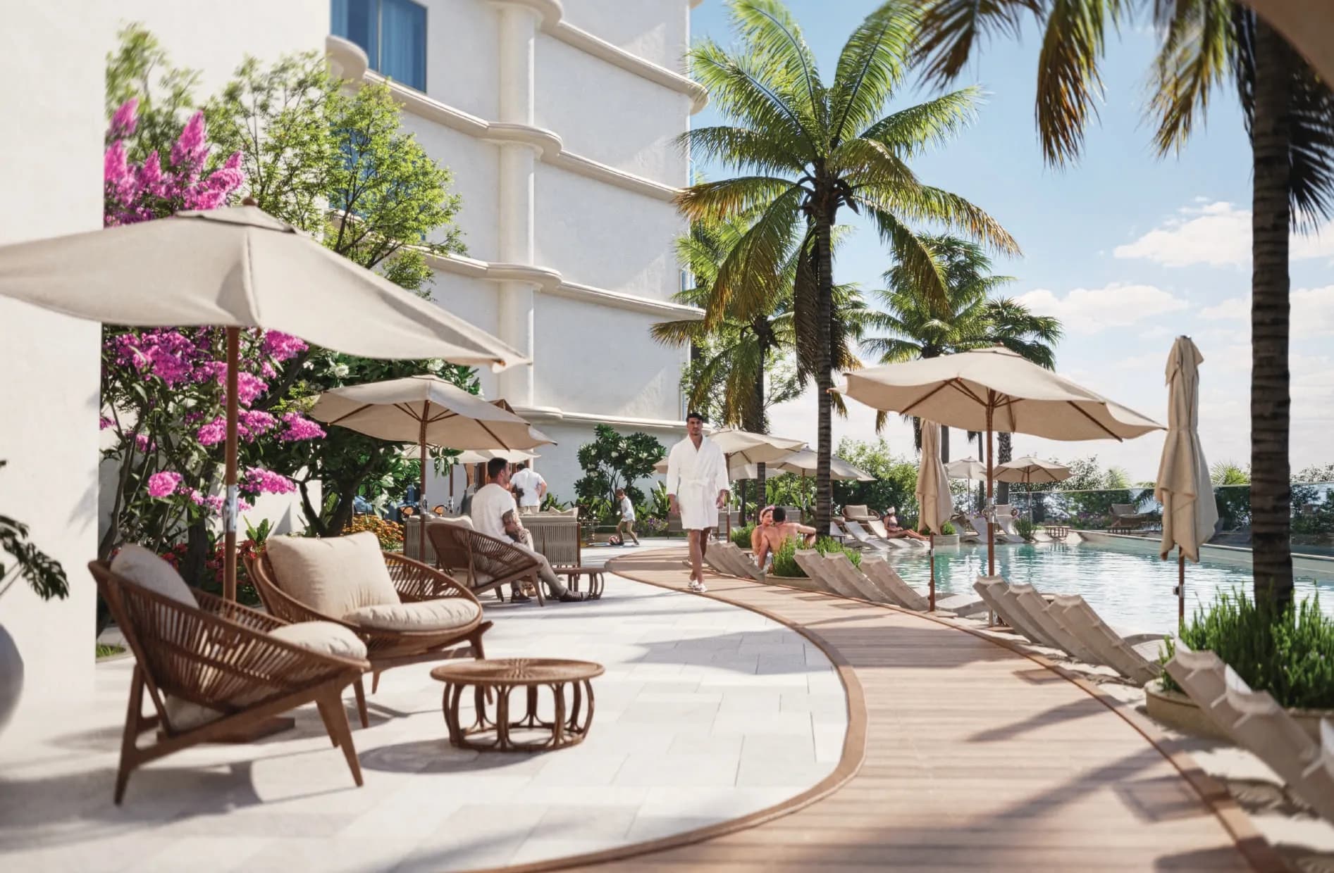 Azure by Lapis amenity Outdoor Pool Area - Al Hamra Free Zone, Dubai - by Lapis Properties