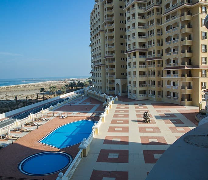 Bab Al Bahr Residences amenity Blue Pools - Al Marjan Island, Dubai - by Al Hamra